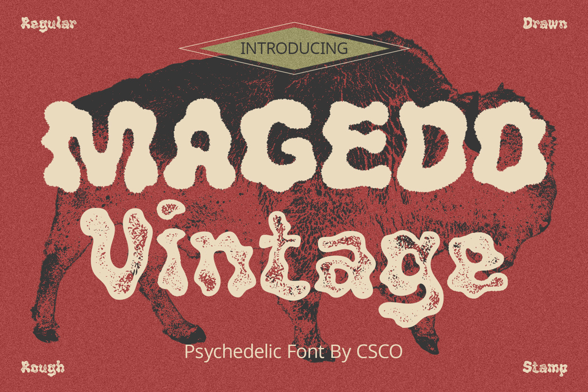 Magedo Stamp Font Craftsupplyco Fontspace