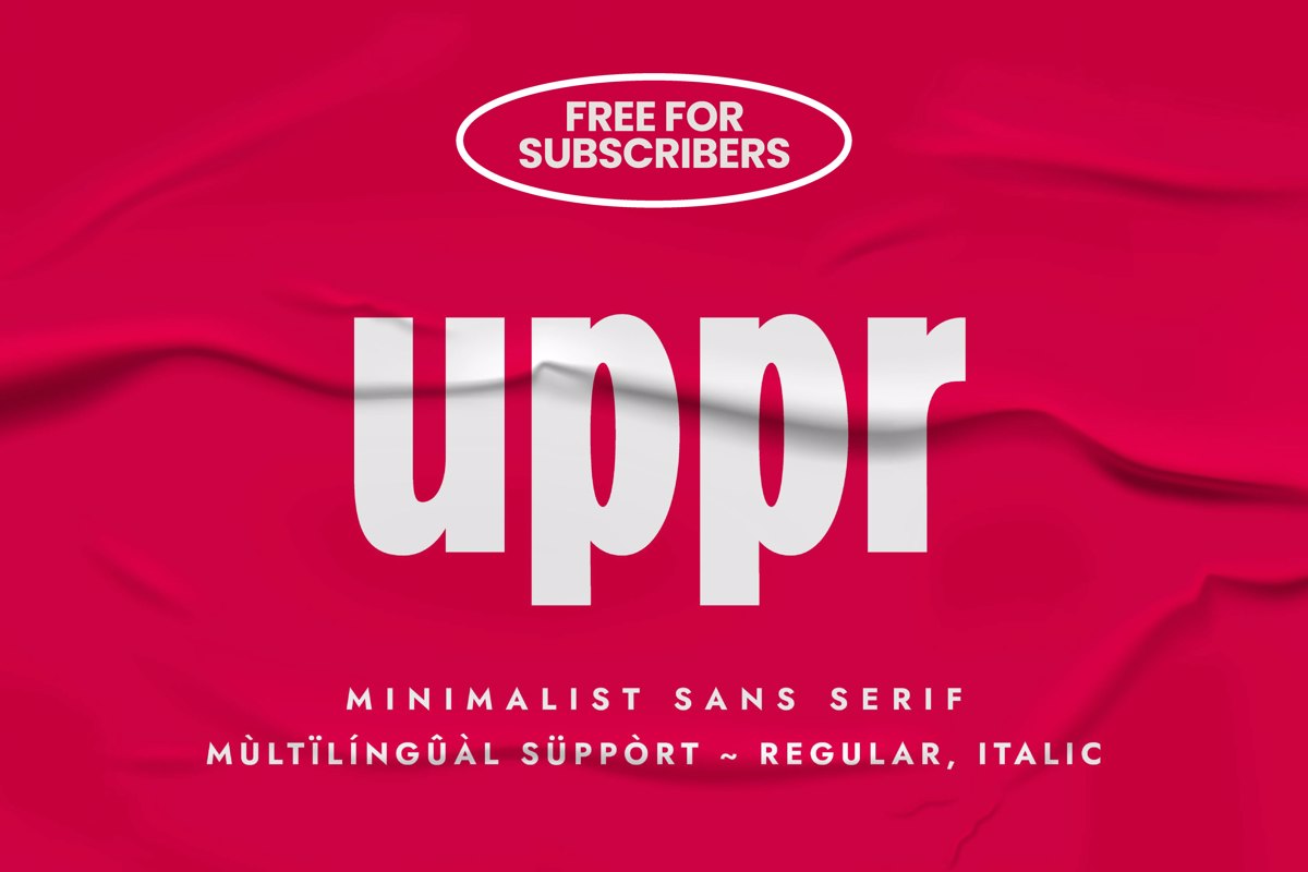 Uppr Font - Free Download