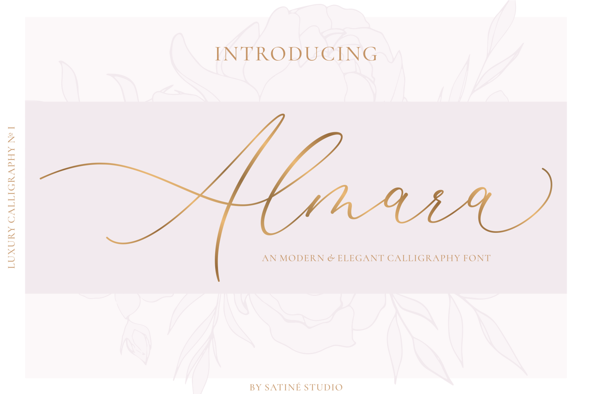 Almara Font | Satin Studio | FontSpace