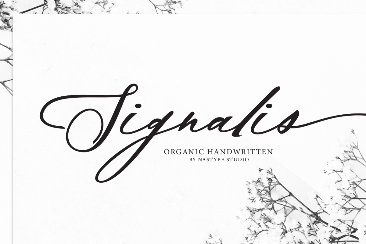 Signalis Script Font | Solidtype | FontSpace