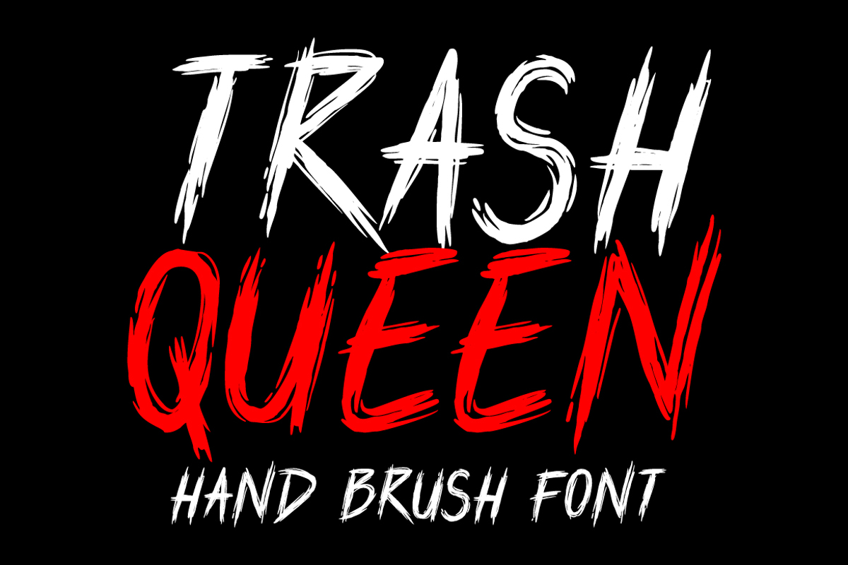 Trash Queen Font Trash Fonts FontSpace