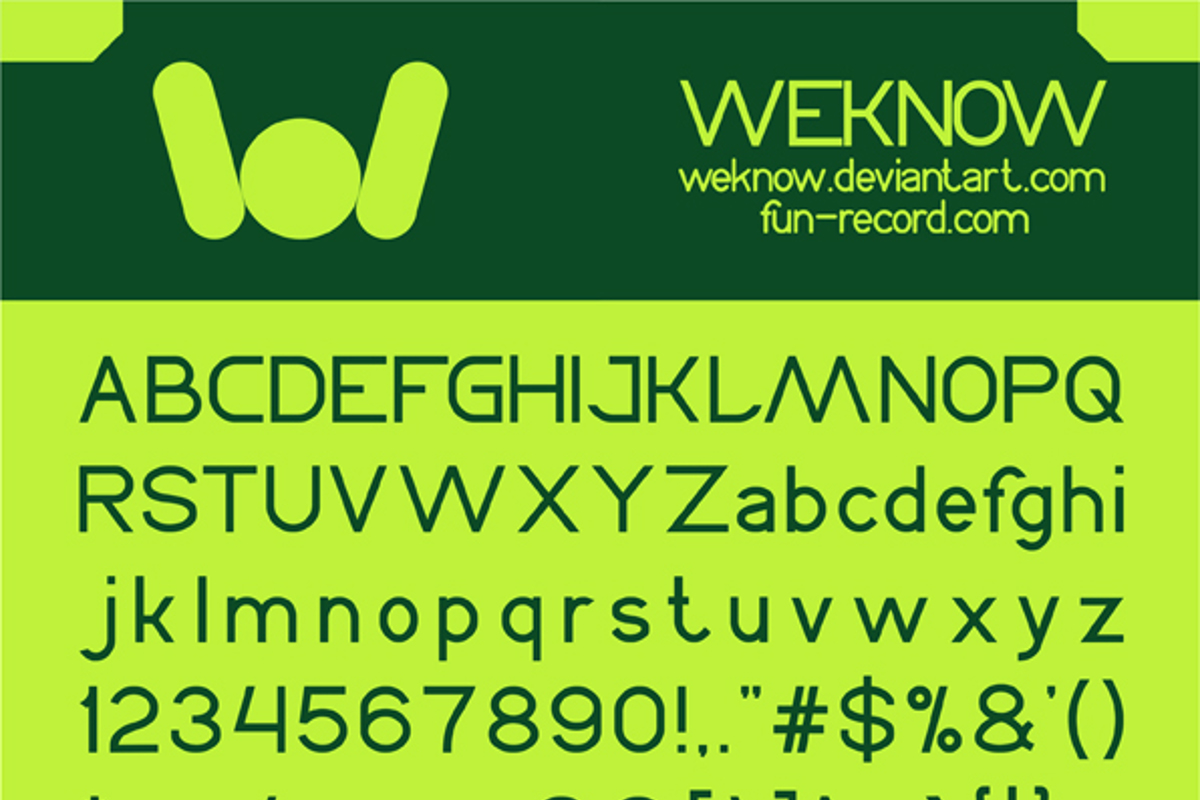 CYCLE Font | weknow | FontSpace