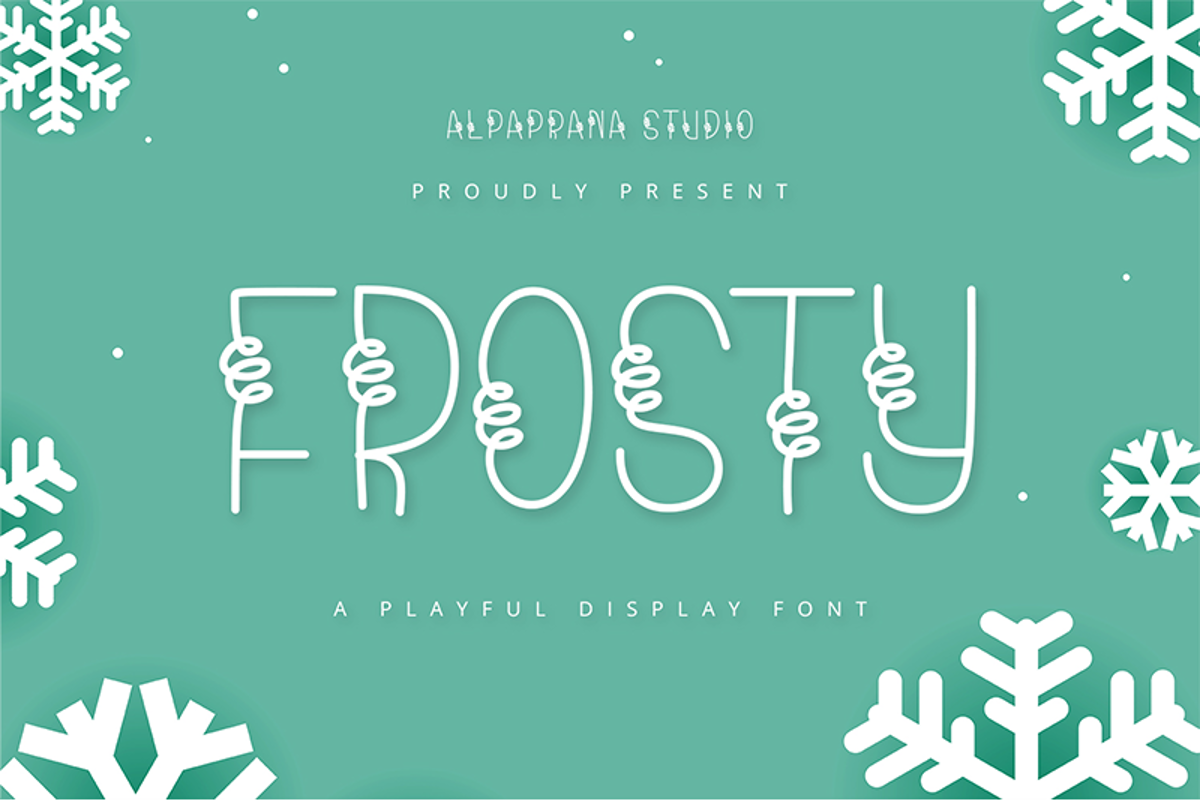 Frosty Font | Alpaprana | FontSpace