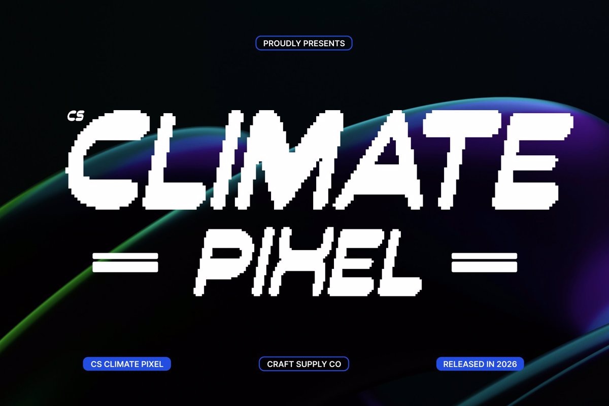 CS Climate Pixel Font - Free Download