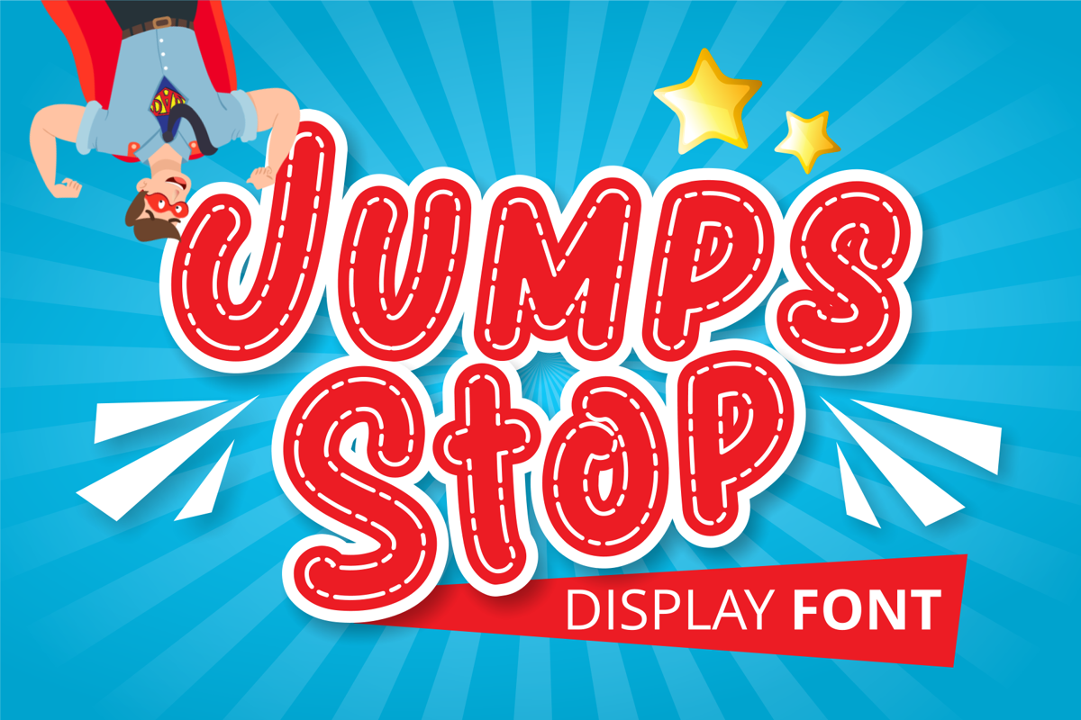 Jumps Stop Font | Mabhal Studio | FontSpace