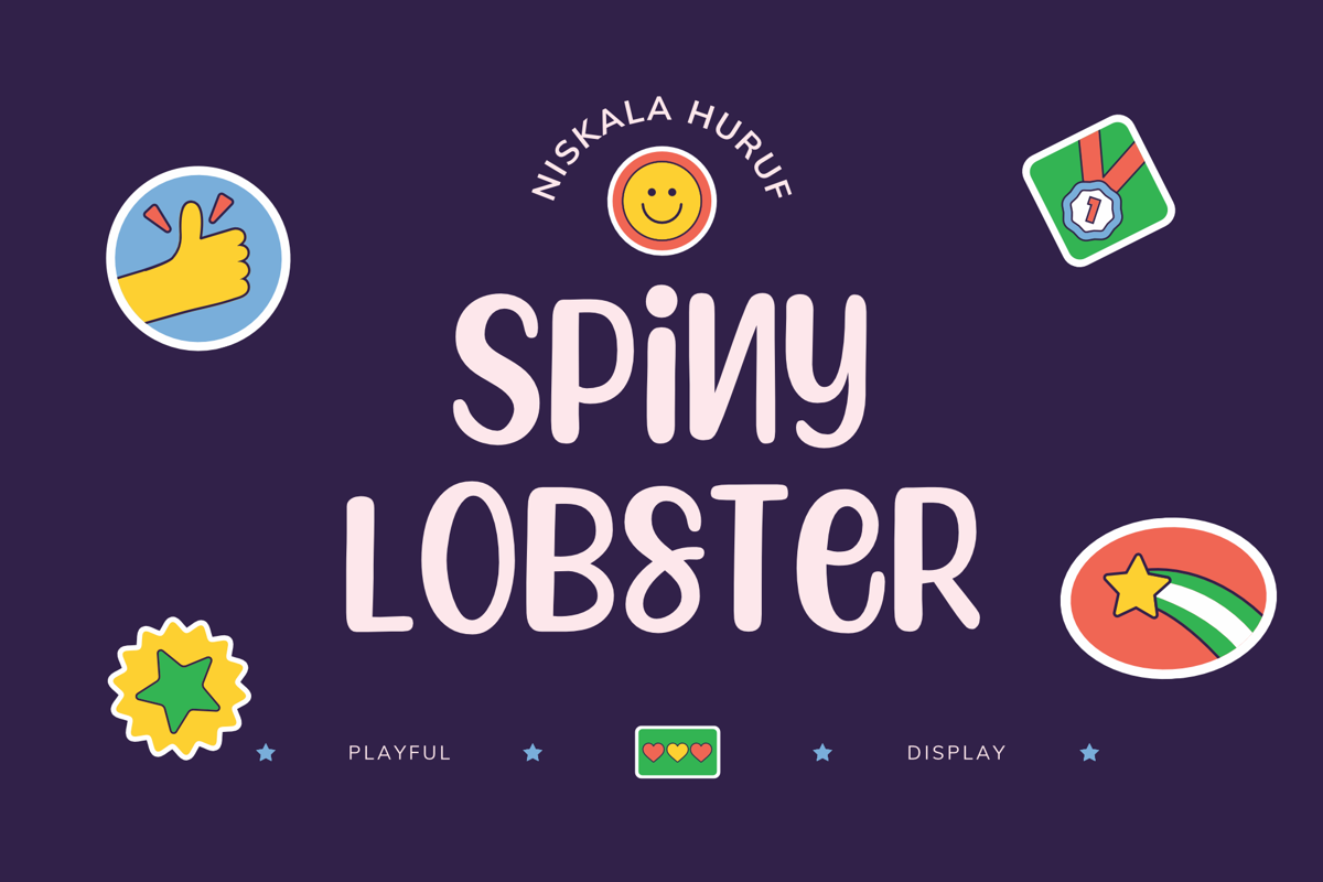 Spiny Lobster Font Niskala Huruf FontSpace