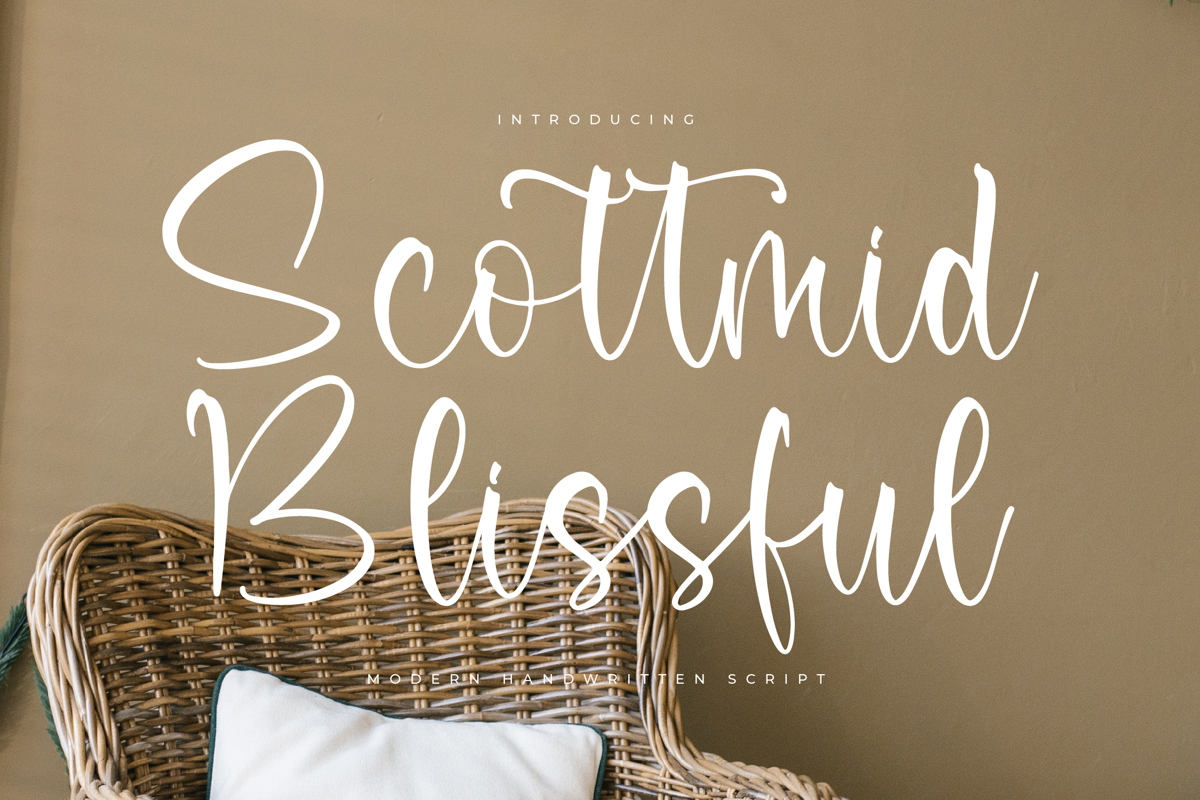 Scottmid Blissful Font | Integritype Studio | FontSpace