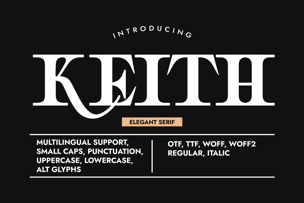 Keith-Pro Font - Free Download