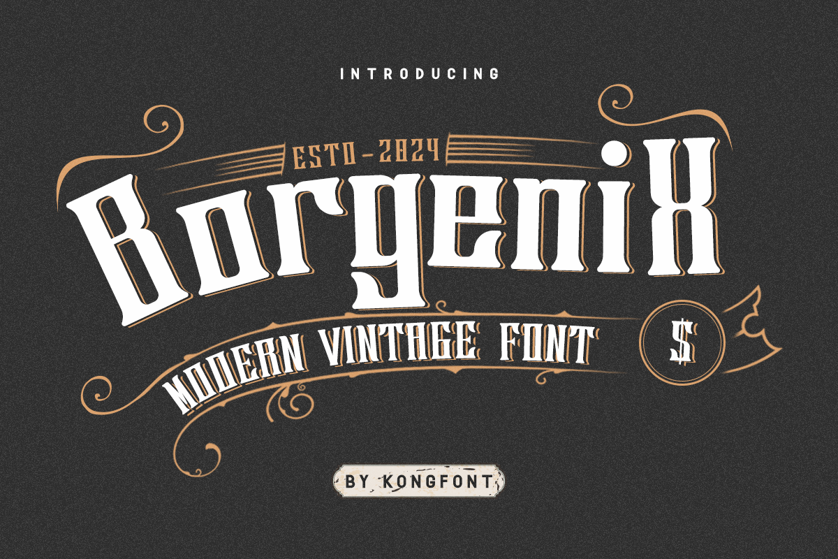 Borgenix Font | Fontkong | FontSpace