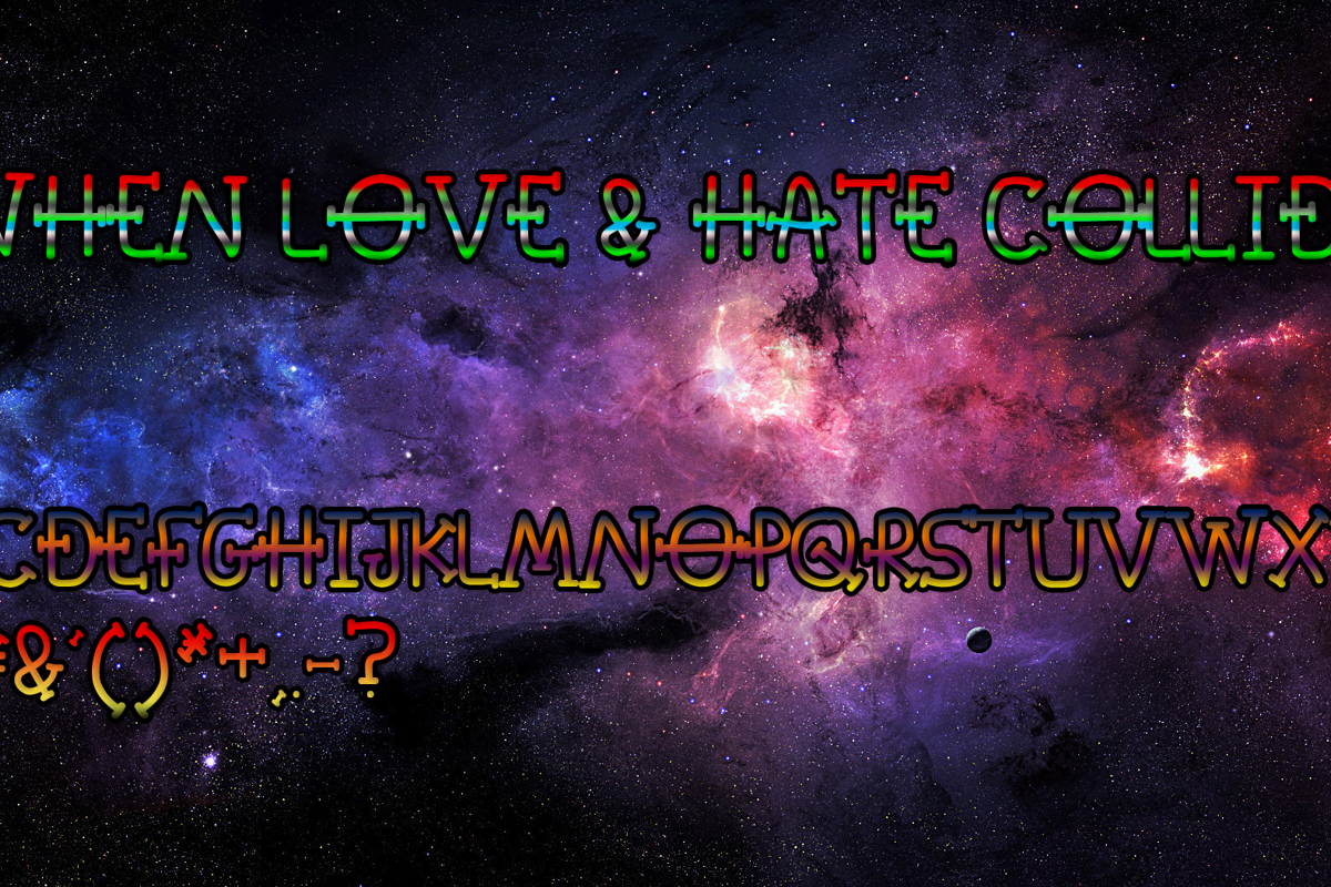 When Love & Hate Collide Font | Magic Fonts | FontSpace
