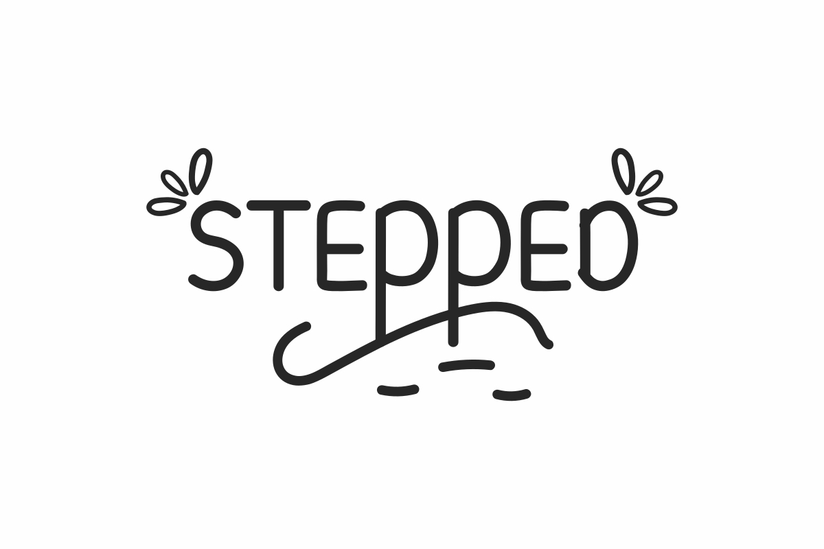 Steppe шрифт. No Step font.