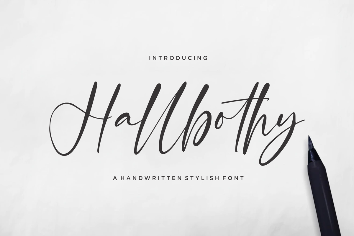 Hallbothy Font | qwrtype_foundry | FontSpace