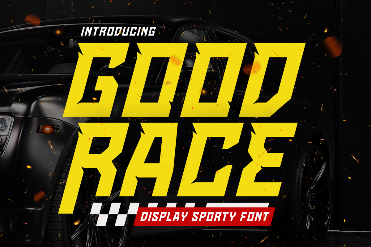 Goodrace Font | Sronstudio | FontSpace