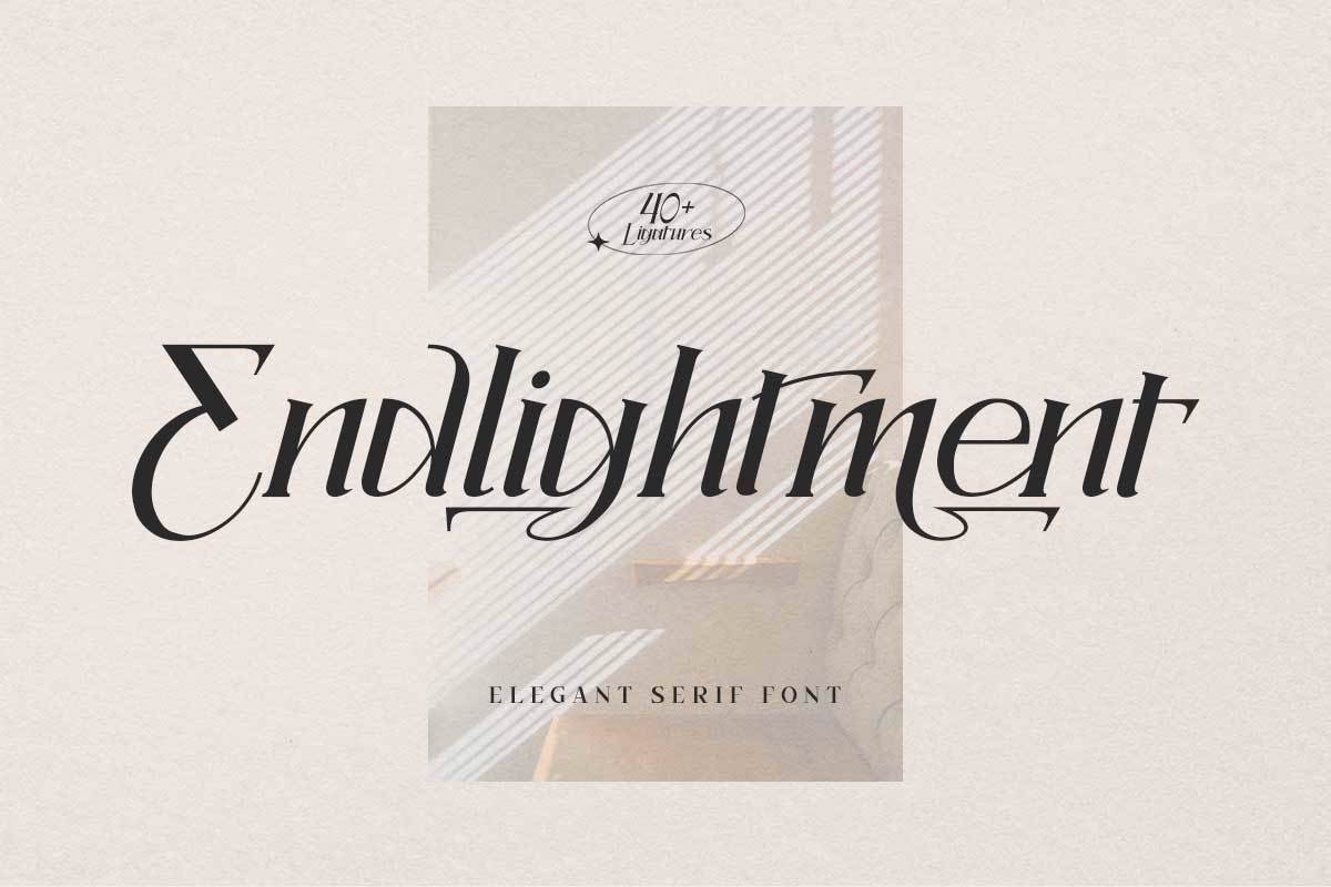 Endlightment Font | Fontkong | FontSpace