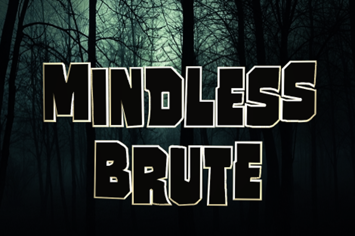 Mindless Brute Font - Free Download