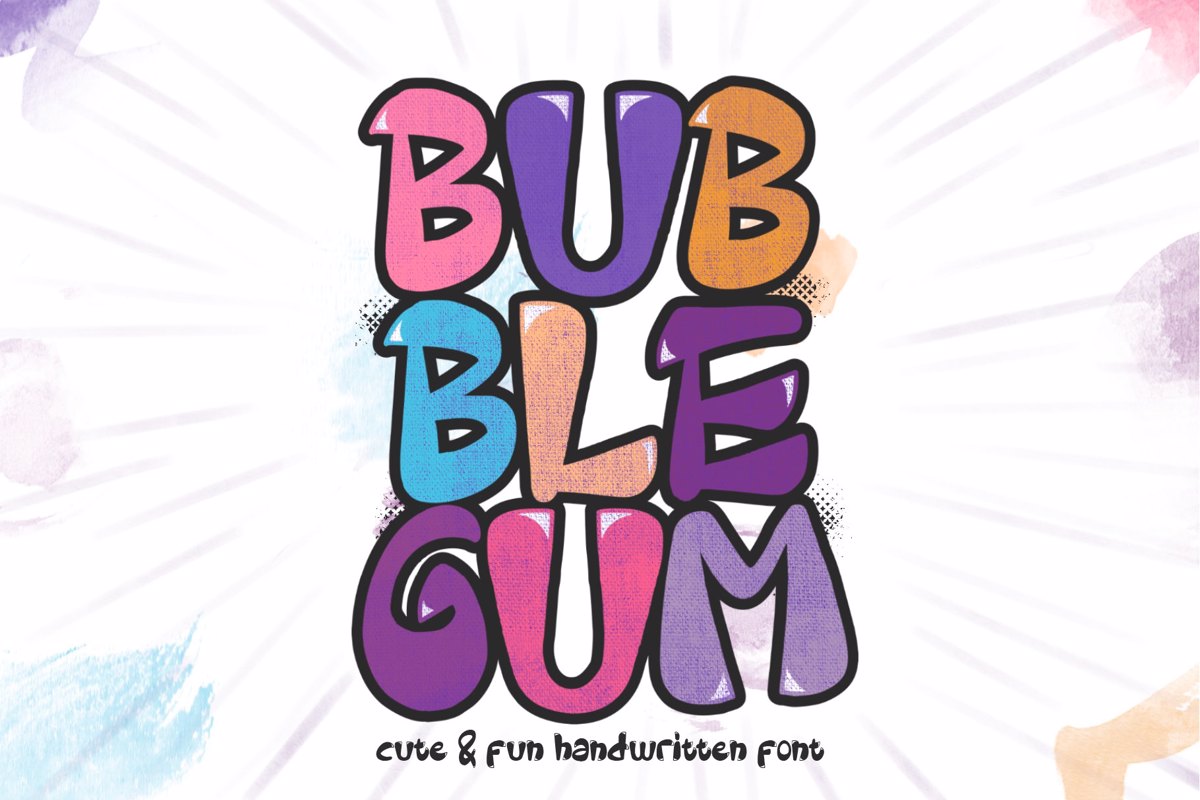 Bubblegum Font | WAPtype | FontSpace