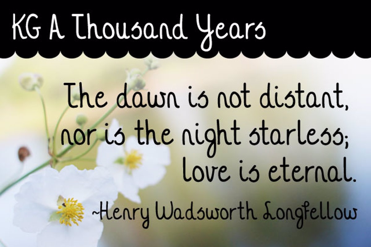 Thousand years text