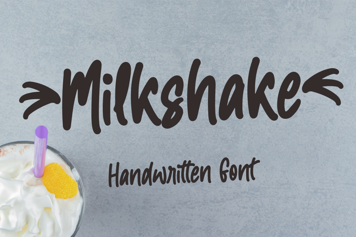 Milkshake Font | NJ Studio | FontSpace