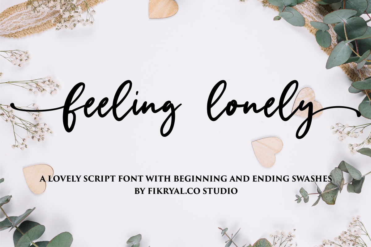 Feeling lonely Font - Free Download