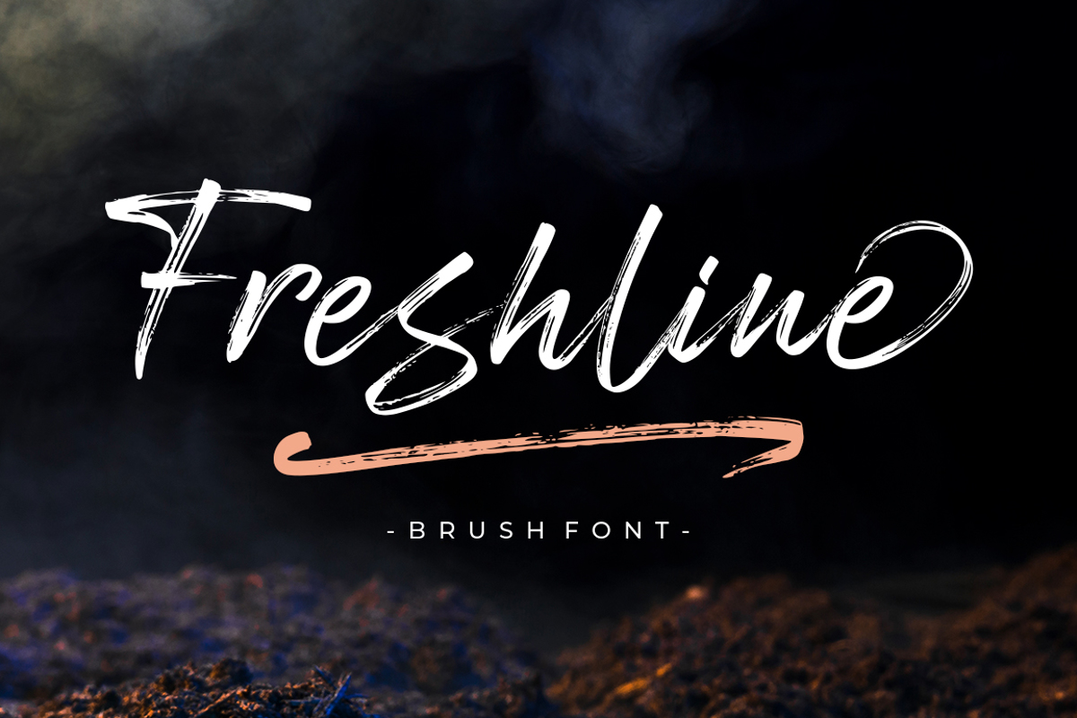 Freshline Font | megatype | FontSpace