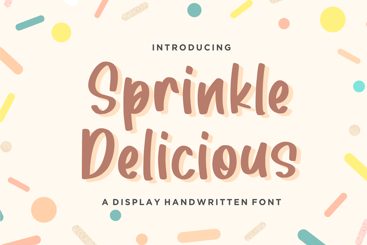 Sprinkle Delicious Font | qwrtype_foundry | FontSpace