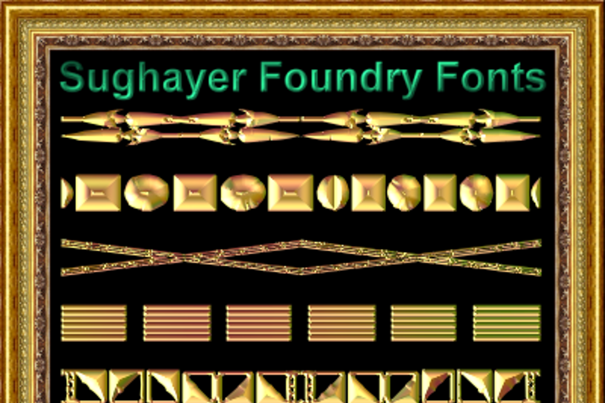 Vintage Borders_021 Font | Sughayer Foundry | FontSpace