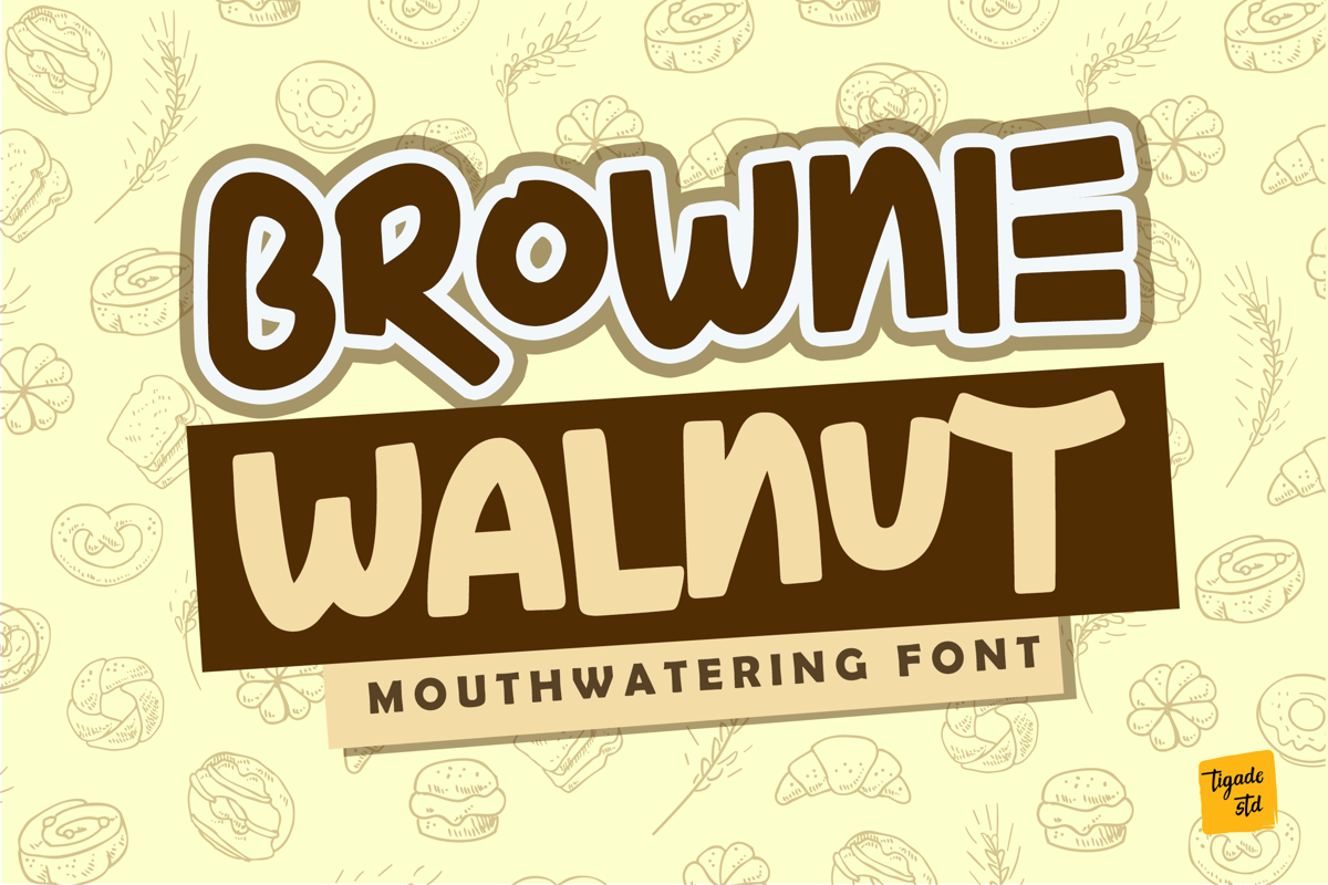 Brownie Walnut Font Tigade Std FontSpace