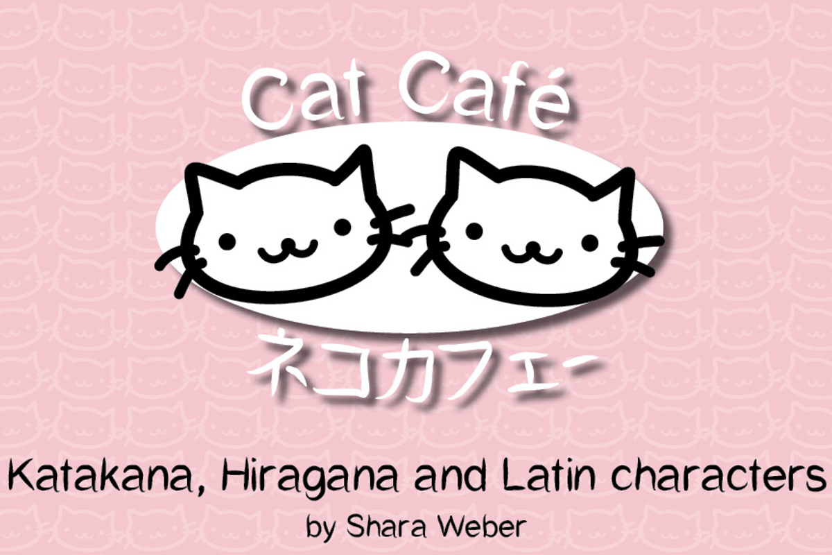  Cat Cafe Font  Shara Weber FontSpace