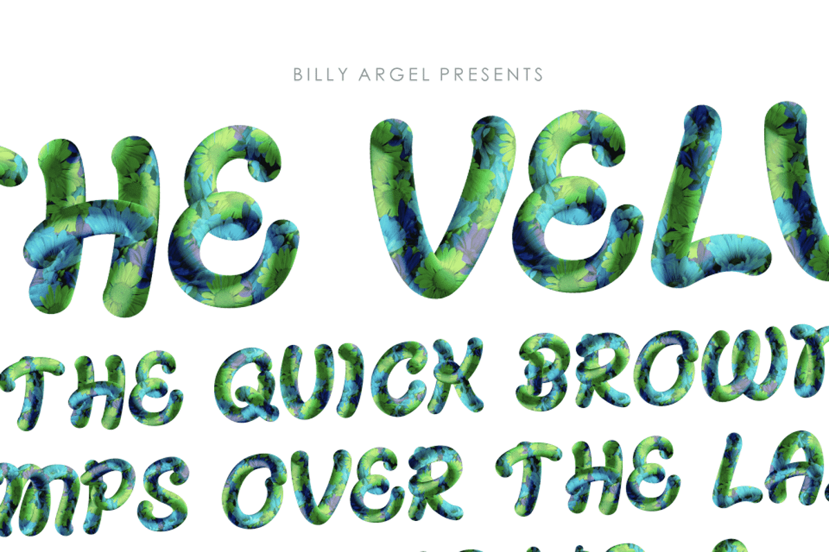 THE VELVET Font Billy Argel Fonts FontSpace