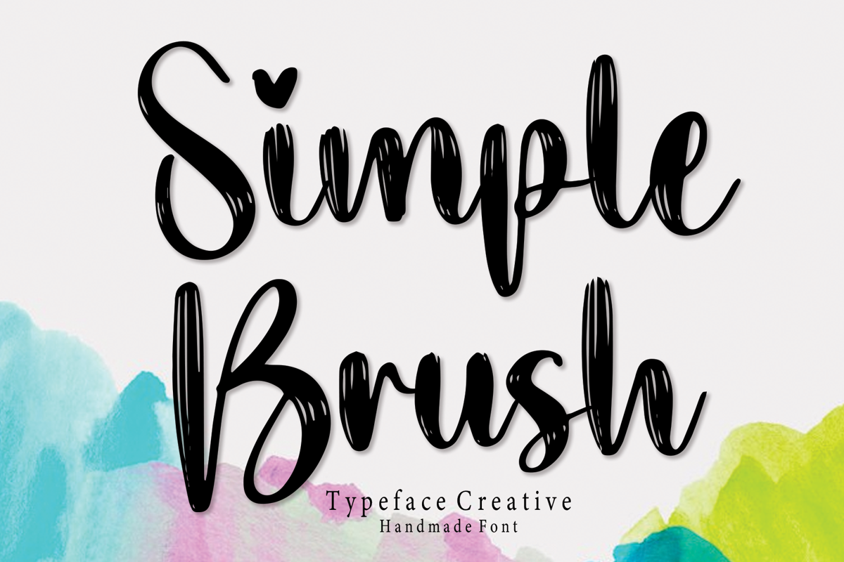 Simple Brush Font Scratchonescreative Fontspace