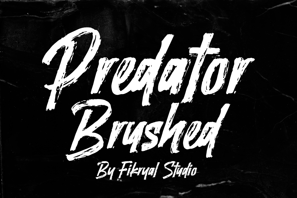 Predator Brushed Font | fikryalstudio | FontSpace