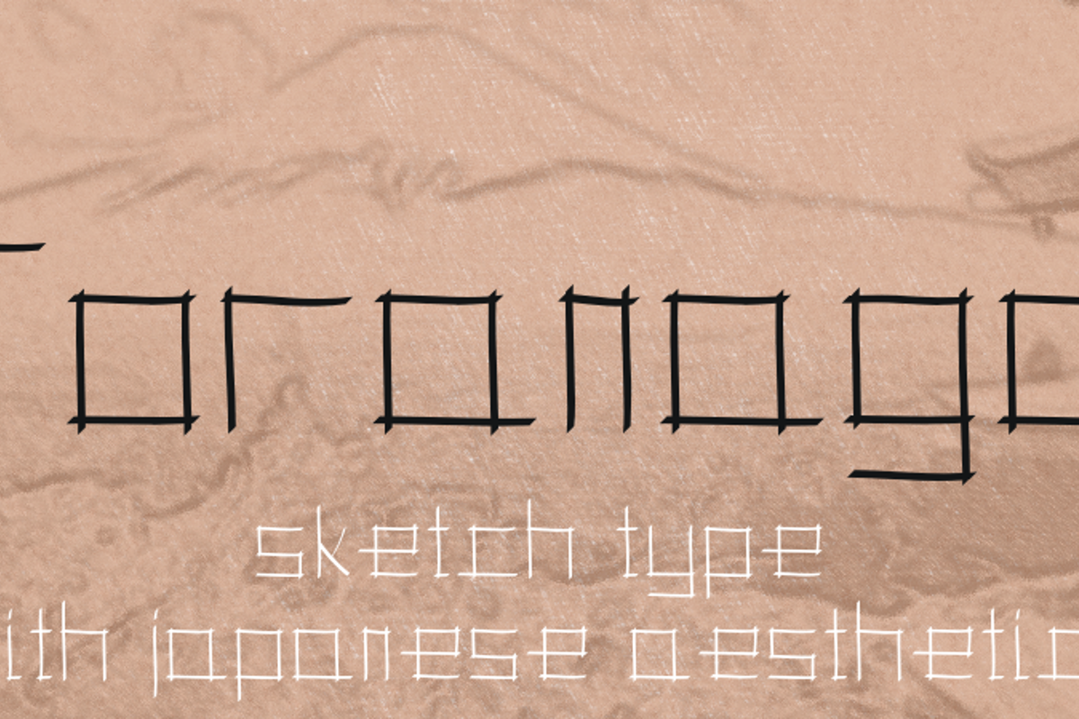 Torogi Lettering Design Toranaga Font - Free Download