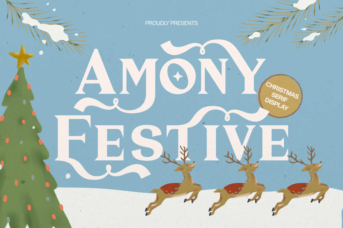 Project Stylish Font Amony Festive Font - Free Download