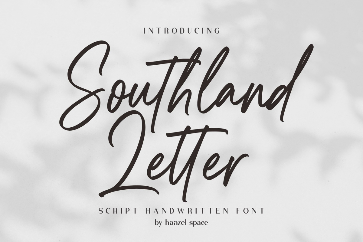 Southland Letter Font | Hanzel Studio | FontSpace