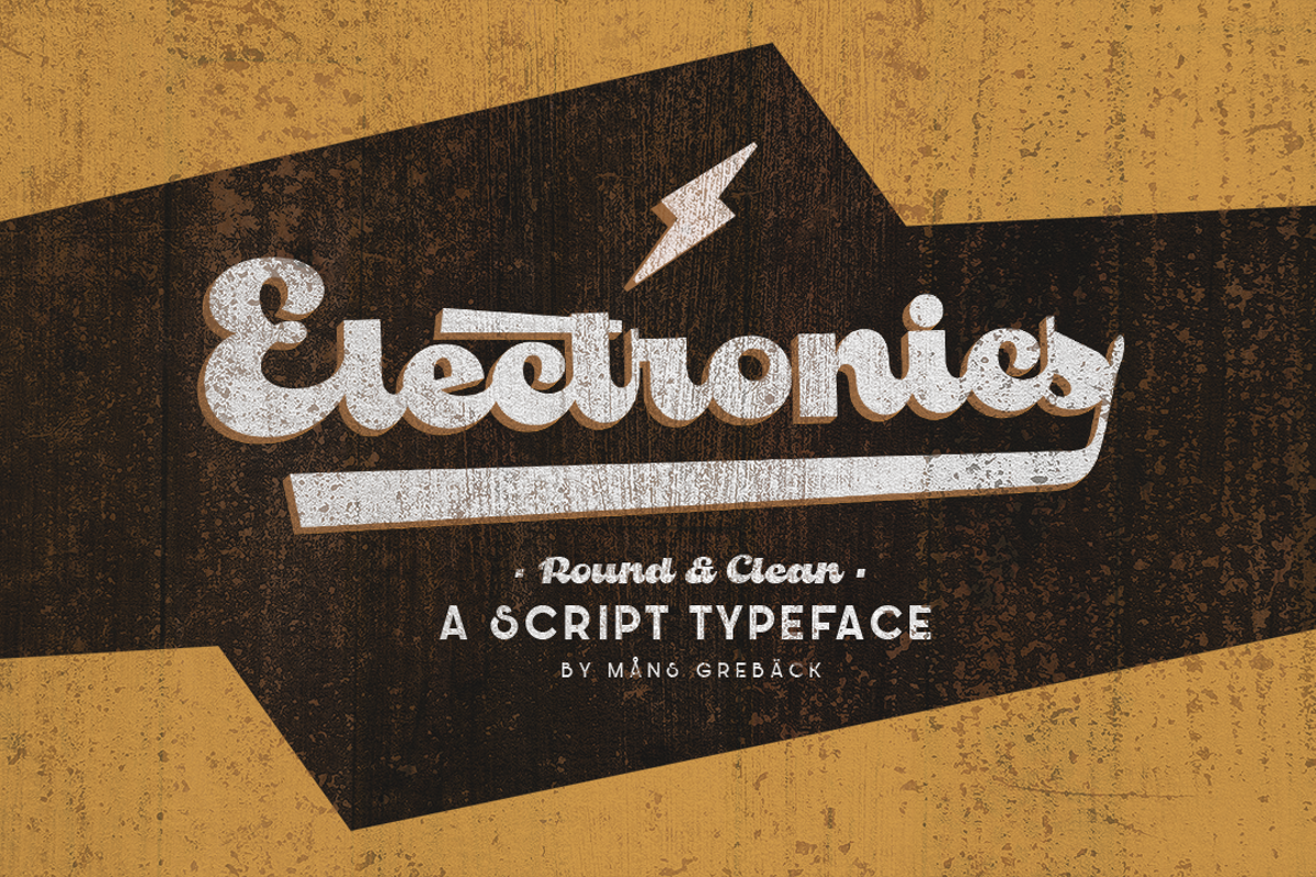 Electronics Font Måns Grebäck FontSpace