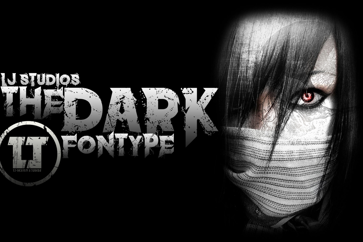 the-dark-font-lj-design-studios-fontspace