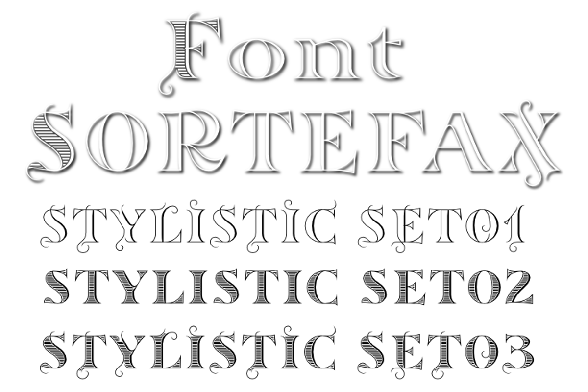 Sortefax Font gluk FontSpace