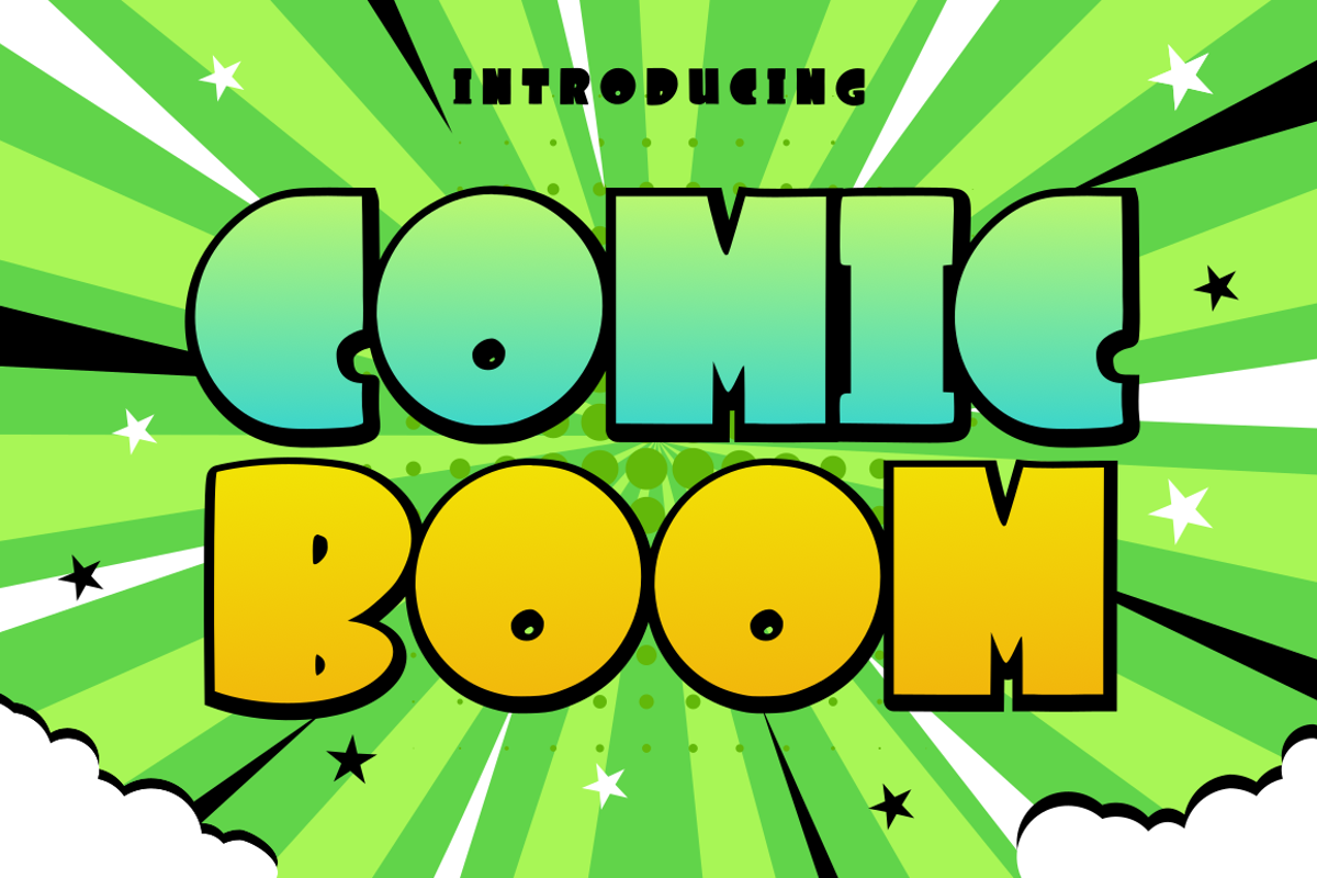 Comic Boom Font Rissyletter Studio FontSpace
