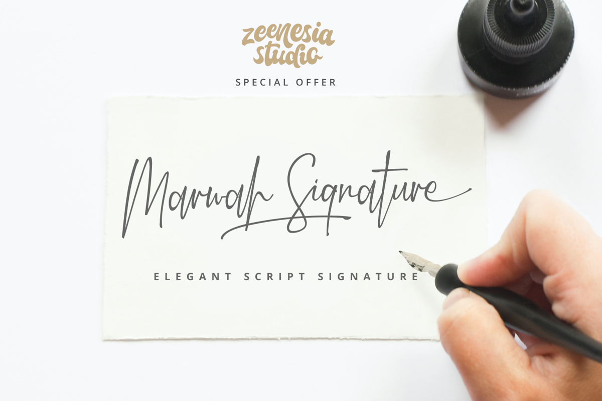 Marwah Signature Font | zeenesia studio | FontSpace