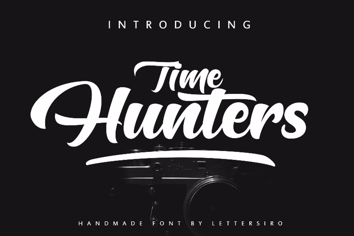 Hunters Script Font lettersiro FontSpace