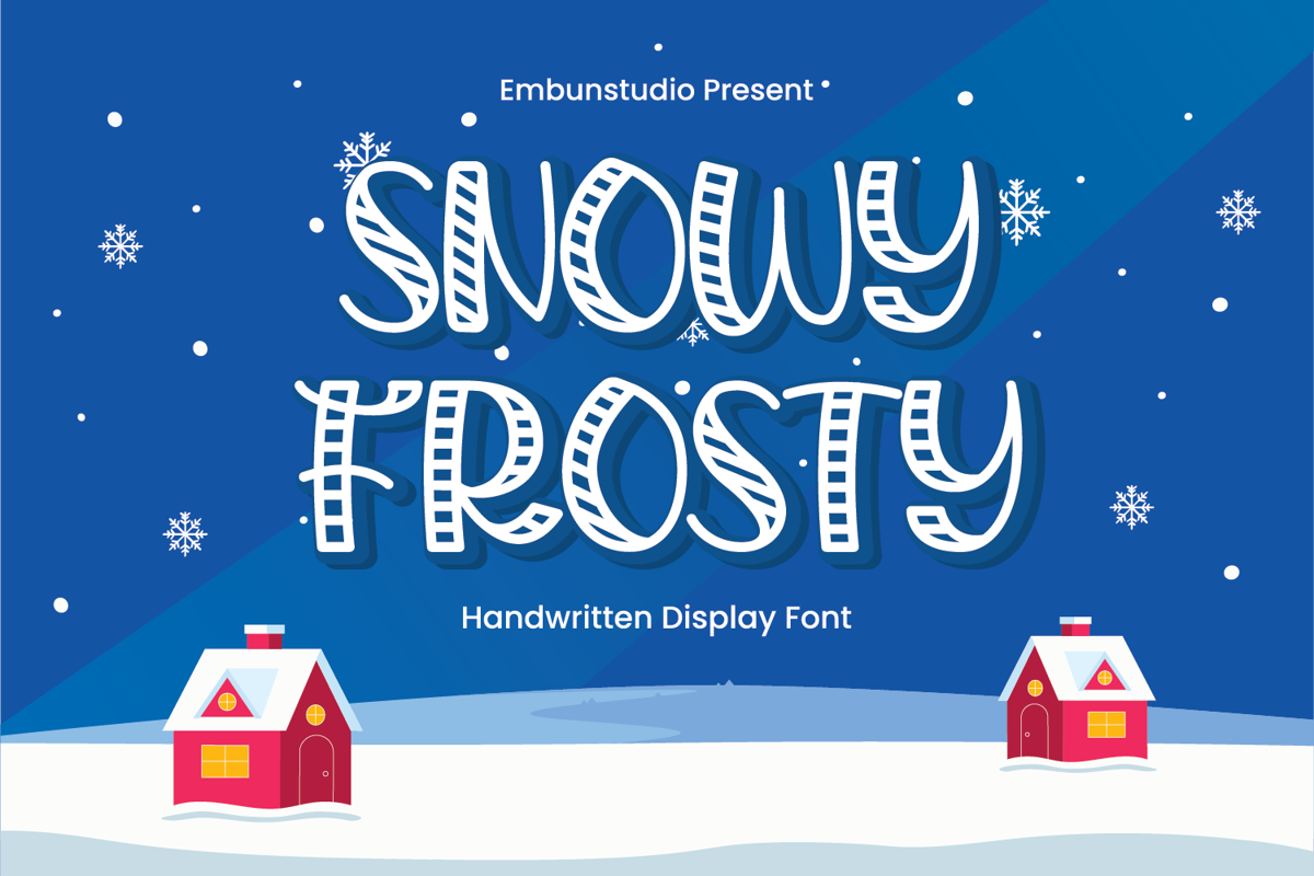 Snowy Font In Snowy Frosty Font - Free Download