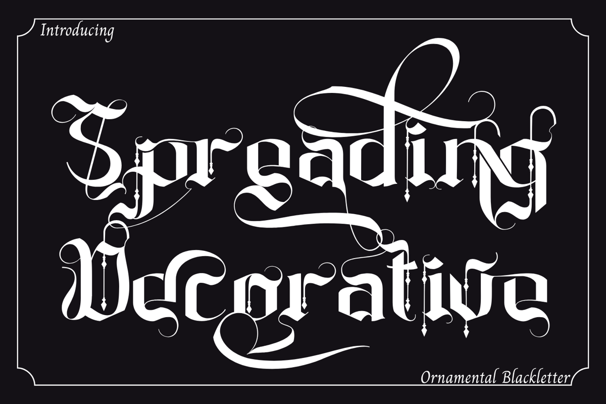 Spreading Decorative Font - Free Download