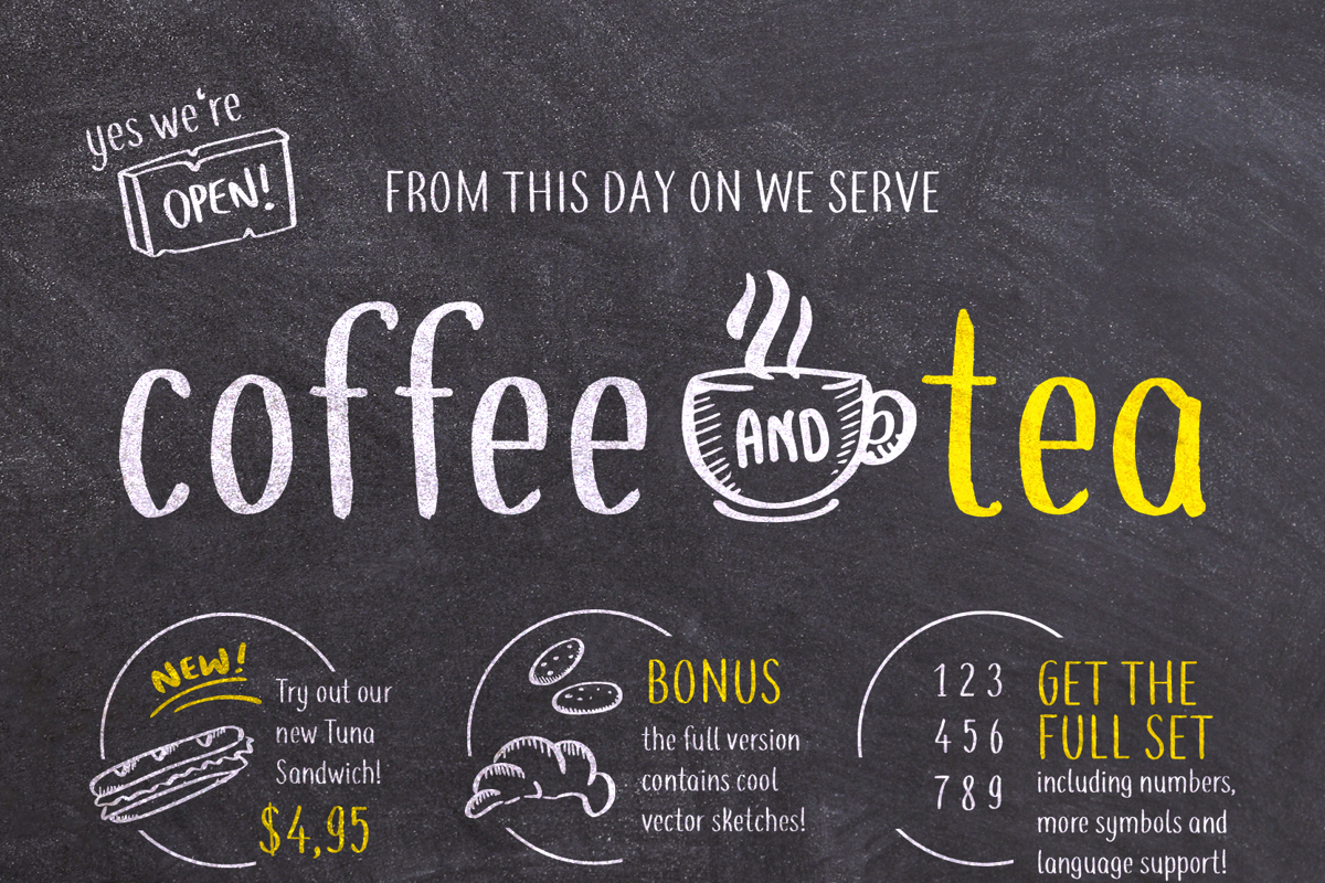 Download Coffee+tea Font | shaped fonts | FontSpace