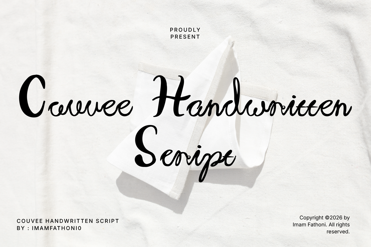 Couvee Handwritten Script Font - Free Download