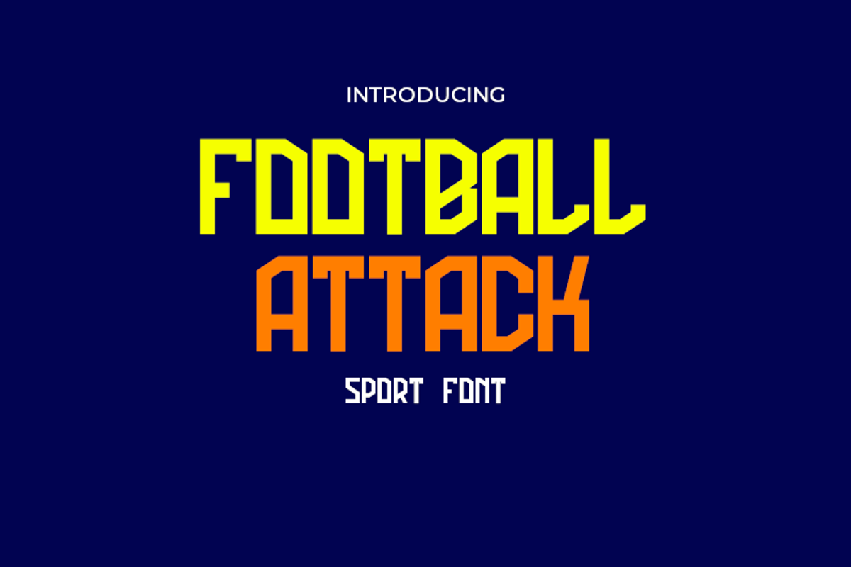 Football Attack Font Dedi Tri Anggara FontSpace