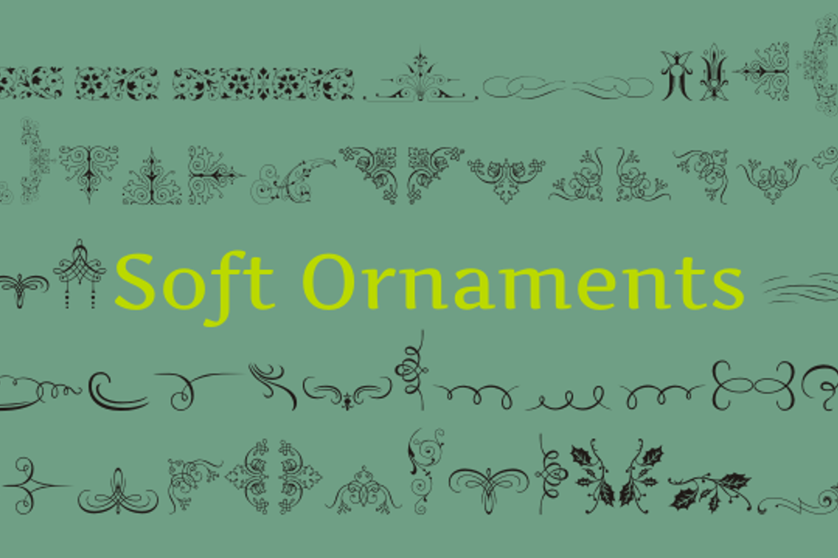Soft Ornaments Font Intellecta Design FontSpace