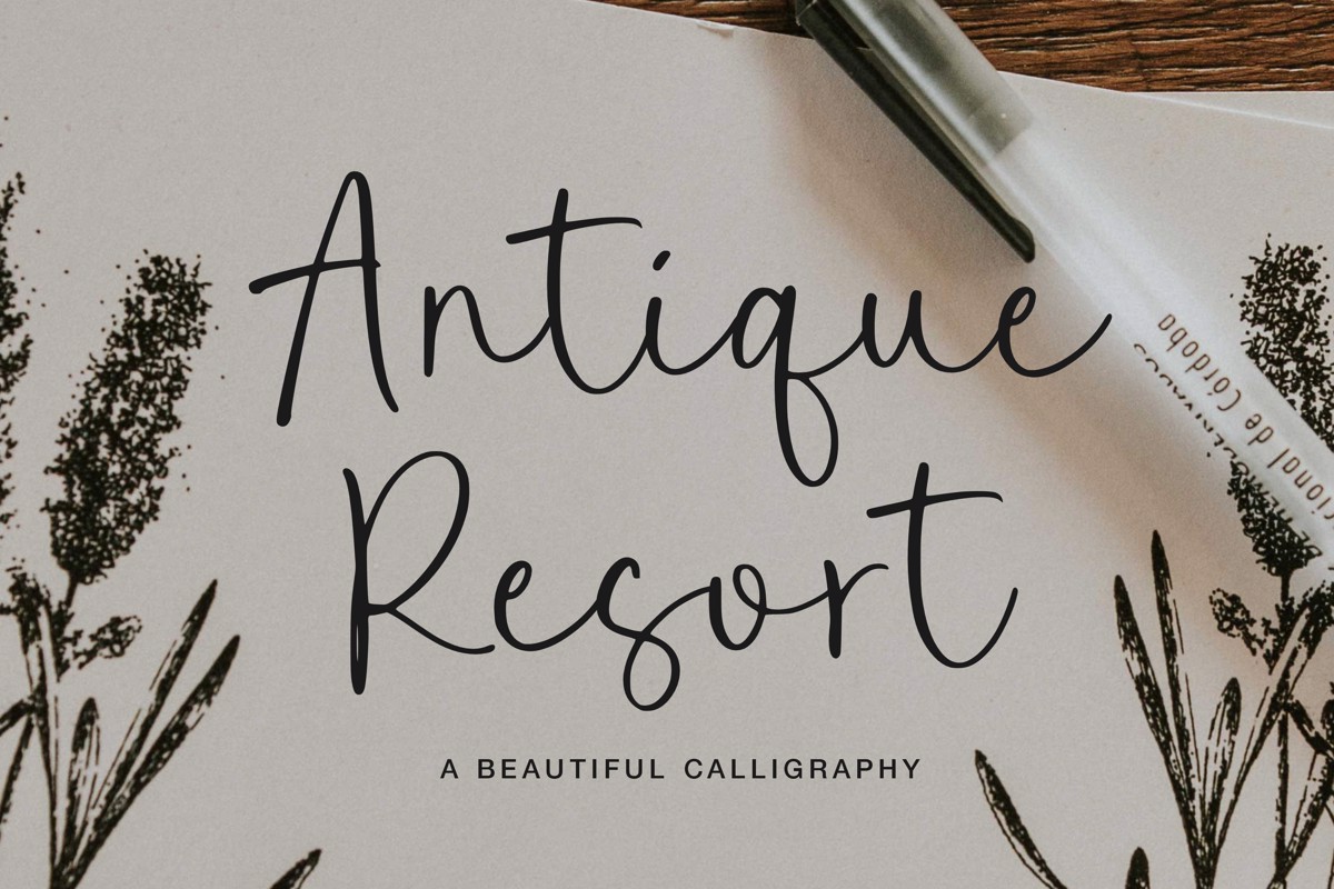 Antique Resort Font | balpirick | FontSpace