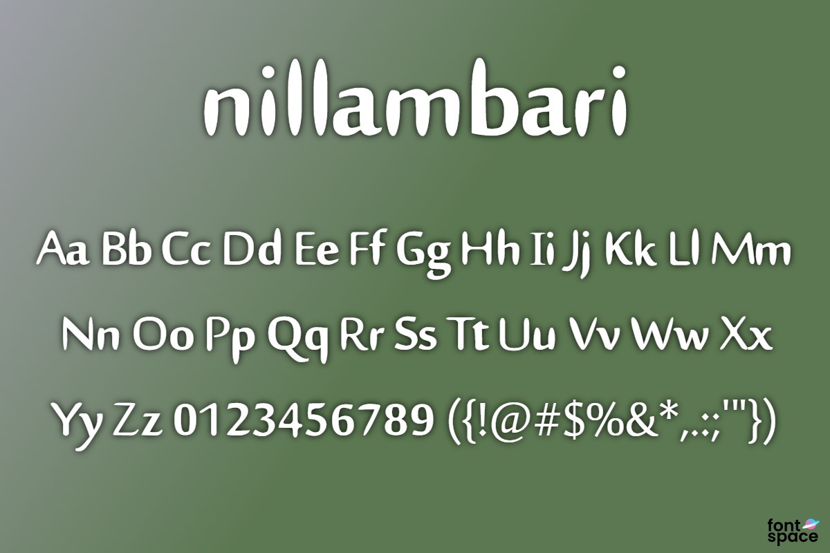 Nillambari Font | Sifat Ahmed | FontSpace