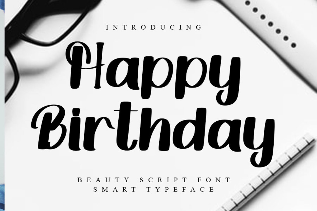 Happy Birthday Font | FreshTypeINK | FontSpace