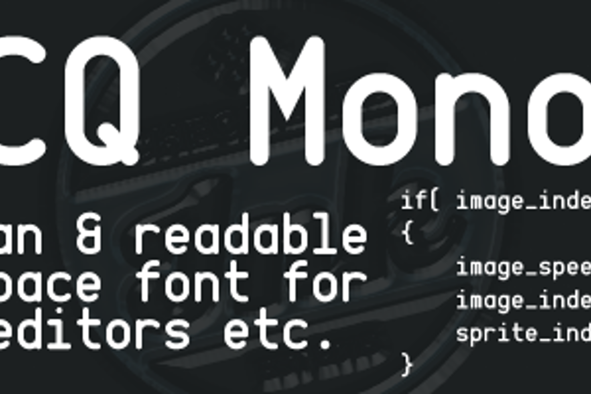 CQ Mono Font | Chequered Ink | FontSpace